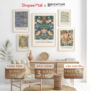 Decor phòng ngủ chill canvas SET6 của REICHTUM - Tranh treo tường/ Tráng gương/ Chất liệu bền bỉ