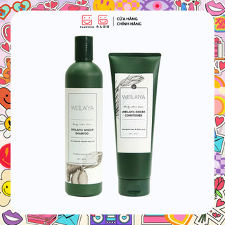 Bộ Gội Xả Weilaiya Ginger Shampoo [Tem Trắng] - 400ml X 250ml