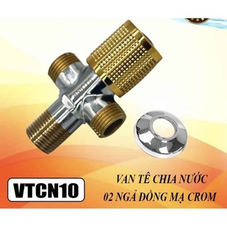 Tê chia nước chất liệu 100% đồng, siêu sang.