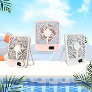 Quạt tích điện mini gấp gọn, quạt để bàn 3 chế độ gió cao cấp