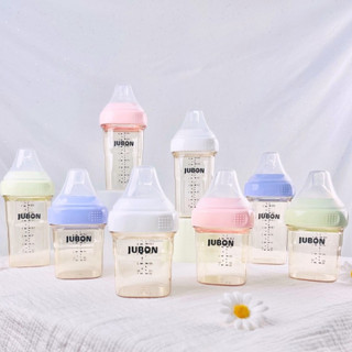 Bình sữa Jubon PPSU cổ vuông,núm siêu mềm cho bé size 150ml và 240ml Babuu shop Unibaby