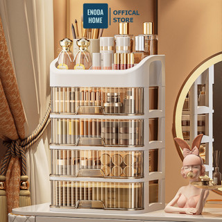 Kệ Đựng Mĩ Phẩm ENODA HOME, Kệ Nhựa Nhiều Tầng Để Bàn, Tủ Mini Đựng Đồ Thiết Kế Tinh Tế P025
