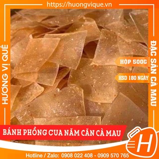 Bánh phồng cua năm căn cà mau - hộp 500g - đặc sản cà mau