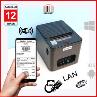 Máy in hóa đơn K80 dPos E200i ZY303 RP335 LAN in Bill không dây WIFI từ điện thoại & máy tính PC tới máy in