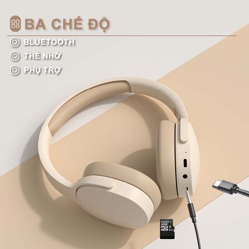 MKEPS P2961 Tai Nghe Bluetooth KhôNg DâY, TíCh HợP Microphone, âM Bass SâU, MàU SắC đáNg YêU | BigBuy360 - bigbuy360.vn