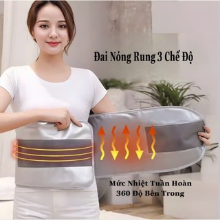 Đai Quấn Nóng Giảm Mỡ Bụng Kếp Hợp Rung Nóng Hiệu Quả