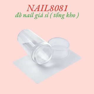Con dấu Silicon in móng tay màu Trong Suốt