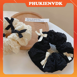 Dây Buộc Tóc Dây Cột Tóc Gắn Nơ Xinh Xắn Dễ Thương Hàn Quốc KT22