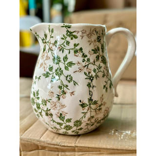 Bình hoa  gốm sứ dáng bình sữa xanh lá 20cm Dona Home Decor
