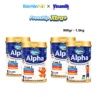 Sữa bột Dielac Alpha  Đủ Số 1,2,3,4 - Lon 900g và 1,5kg - Phát triển toàn diện