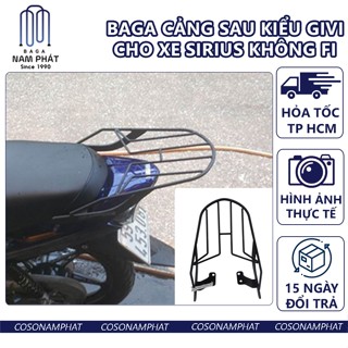 Cảng Kiểu Givi Xe Sirius Đen Sơn Tĩnh Điện Ba ga Baga Sau Tay Dắt Tay Nắm Tay Xách Si rút Cản Gi vi