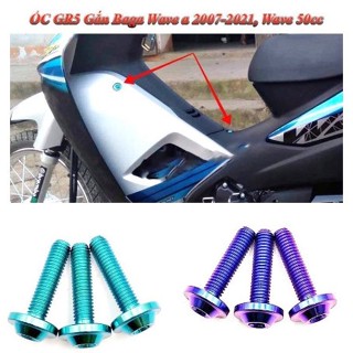 Ốc Titan Gr5 Gắn Baga , mặt nạ Xe Wave 110/100/50cc ( Giá 1 Ốc)
