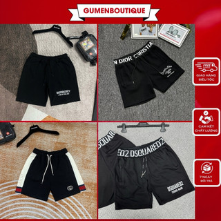 Quần Short Nam In Chữ Chất Liệu Co Giãn Dày Dặn - Quần Đùi Nam In Chữ Hàng Chất Lượng