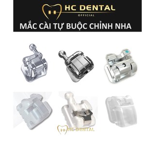 Mắc cài tự buộc - self-ligating brackets - mắc cài sứ tự buộc, kim loại tự buộc, mắc cài cánh cam