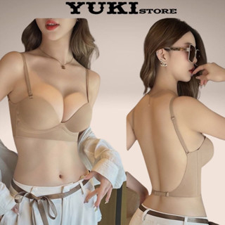 Áo ngực mặc hở lưng không gọng nâng ngực đệm dày 5cm tạo khe quyễn rũ YUKI STORE 2946
