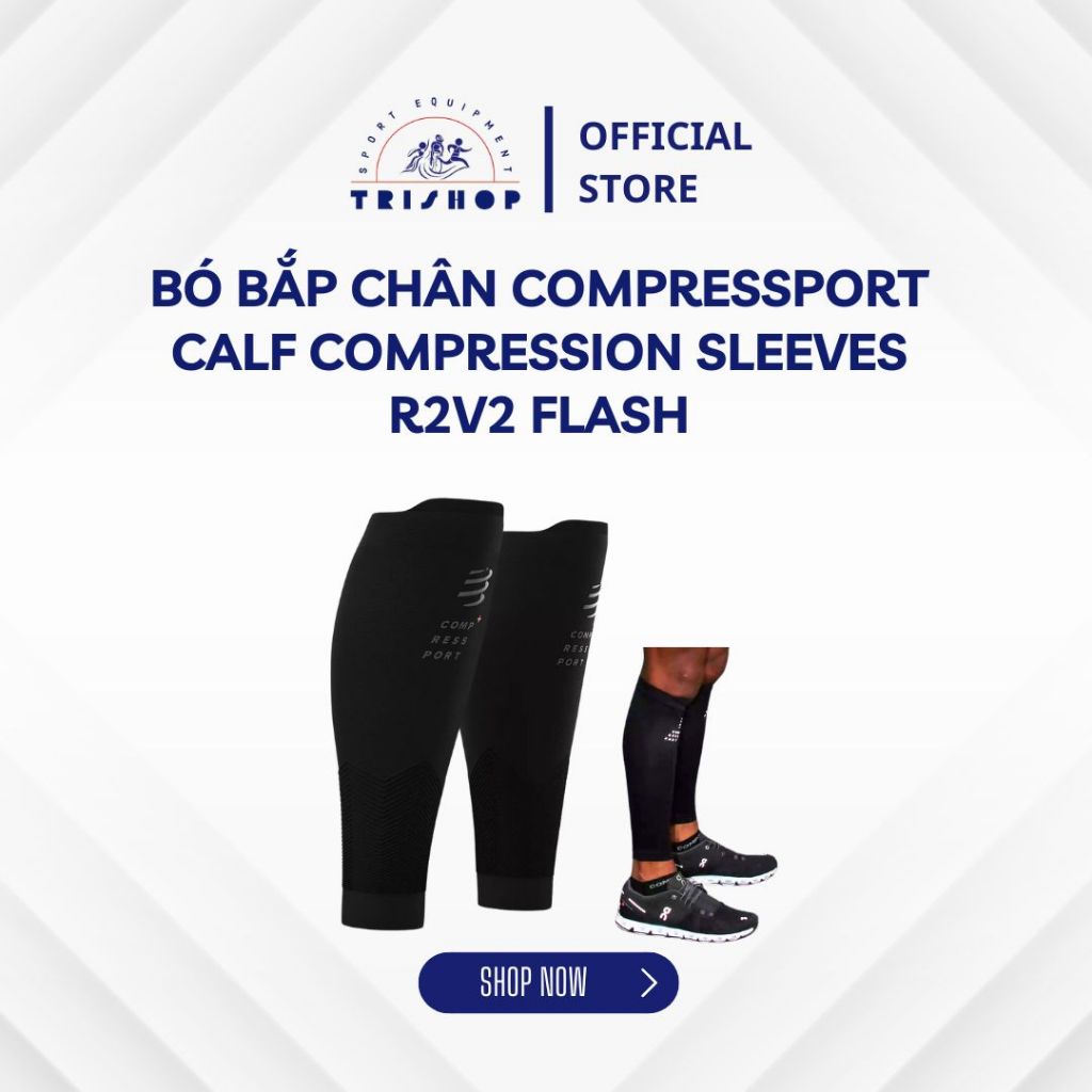 Bó bắp chân Compressport Calf Compression Sleeves R2V2 Flash