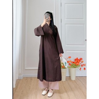 Áo tràng Phật tử Phúc Tâm chất vải đài loan mỏng nhẹ mát bigsize tới 80kg