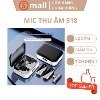 Micro Thu Âm Không Dây Cài Áo Cao Cấp S18 Lọc Tạp Âm Hiệu Quả Dùng Cho Livestream, Vblog, Youtuber (JA OFFICIAL STORE)