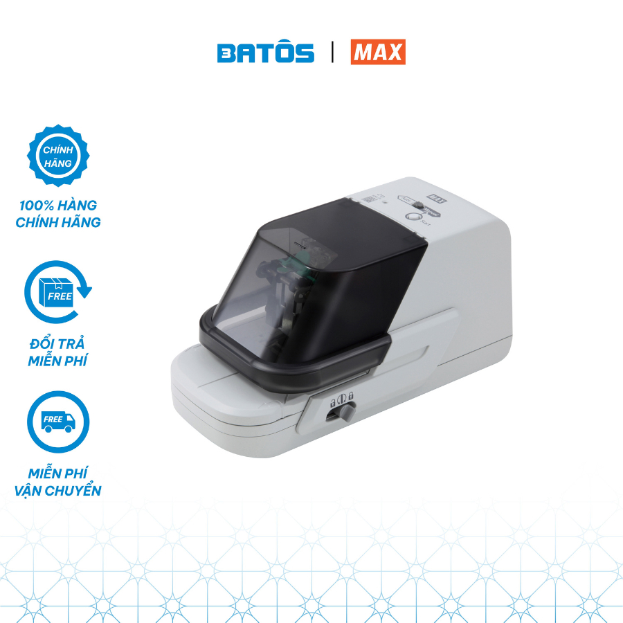 Dập ghim điện tử MAX EH-70FII thiết kế cải tiến mới, dễ dàng sử dụng + Kèm hộp đinh ghim No.70PE