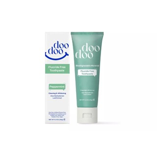 [Gift] Kem Đánh Răng Doodoo Fluoride Free Toothpaste Làm Trắng Răng 150g - Peppermint