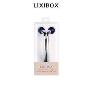 Thanh Lăn Massage Mặt Đá Thạch Anh Tím Lixibox Amethyst Stone Face Roller Massager 3D Tool