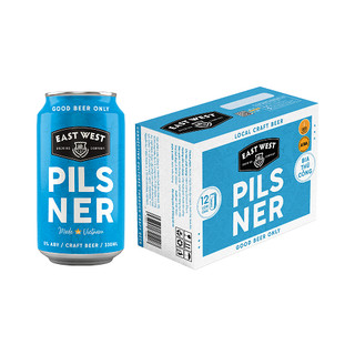 Bia thủ công east west pilsner thùng 12 lon 330ml