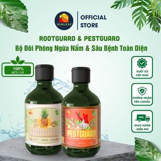 Phòng Ngừa Nấm & Sâu Bệnh Toàn Diện - Tinh Chất Sinh Học Hữu Cơ - Combo 2 Chai RootGuard & PestGuard