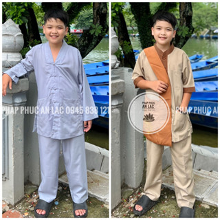 Đồ Lam Đi Chùa, Khoá Tu , Áo lam cho bé trai, bé gái đủ size