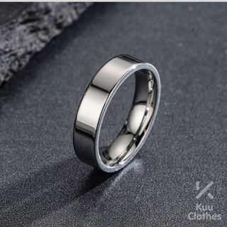Nhẫn nam titatium kiểu trơn đẳng cấp châu âu hai bản to và nhỏ - nhẫn plain ring
