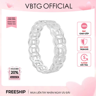Nhẫn bạc nữ VBTG kim tiền đơn giản thanh lịch - Nhẫn bạc ta cao cấp VBTG8188