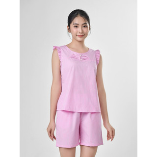 BỘ MẶC NHÀ WINNY 24123 ÁO SÁT NÁCH QUẦN ĐÙI CHẤT LIỆU WOVEN ( THÔ)