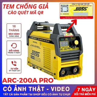 Máy hàn điện tử Boss ARC200 PRO  hàng công ty chính hãng