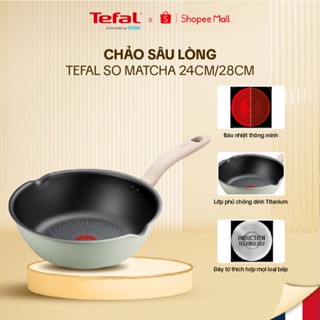 Chảo sâu lòng (chảo xào) 24cm/28cm - Chảo chiên 20cm/24cm -  Chảo chống dính đáy từ Tefal So Matcha G1796495/G1796695