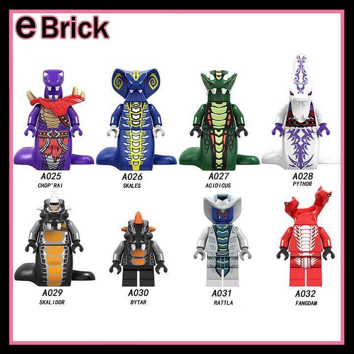 Mô hình Ninja Phantom Mô Hình Nhân Vật Nhỏ Nhân Vật Rắn Acidicus Bytar Fangdam Kai Jay A025-A032