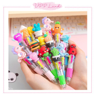 Bút bi nhiều màu với nấm lùn hoạt hình dễ thương vpp land