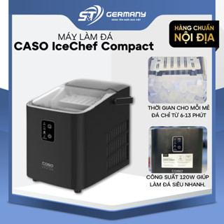 Máy làm đá CASO IceChef Compact màu đen model 2024 nội địa Đức công nghệ máy nén cao cấp GST Electronic 450241