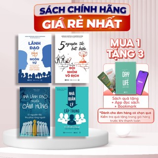 Bộ sách nhà lãnh đạo truyền cảm hứng, nhà quản lý cấp trung, 5 nguyên tắc bất biến, lãnh đạo bằng ngôn từ - bizbooks