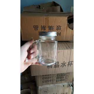 Cốc thủy tinh có quai 480ml ( ngẫu nhiên)