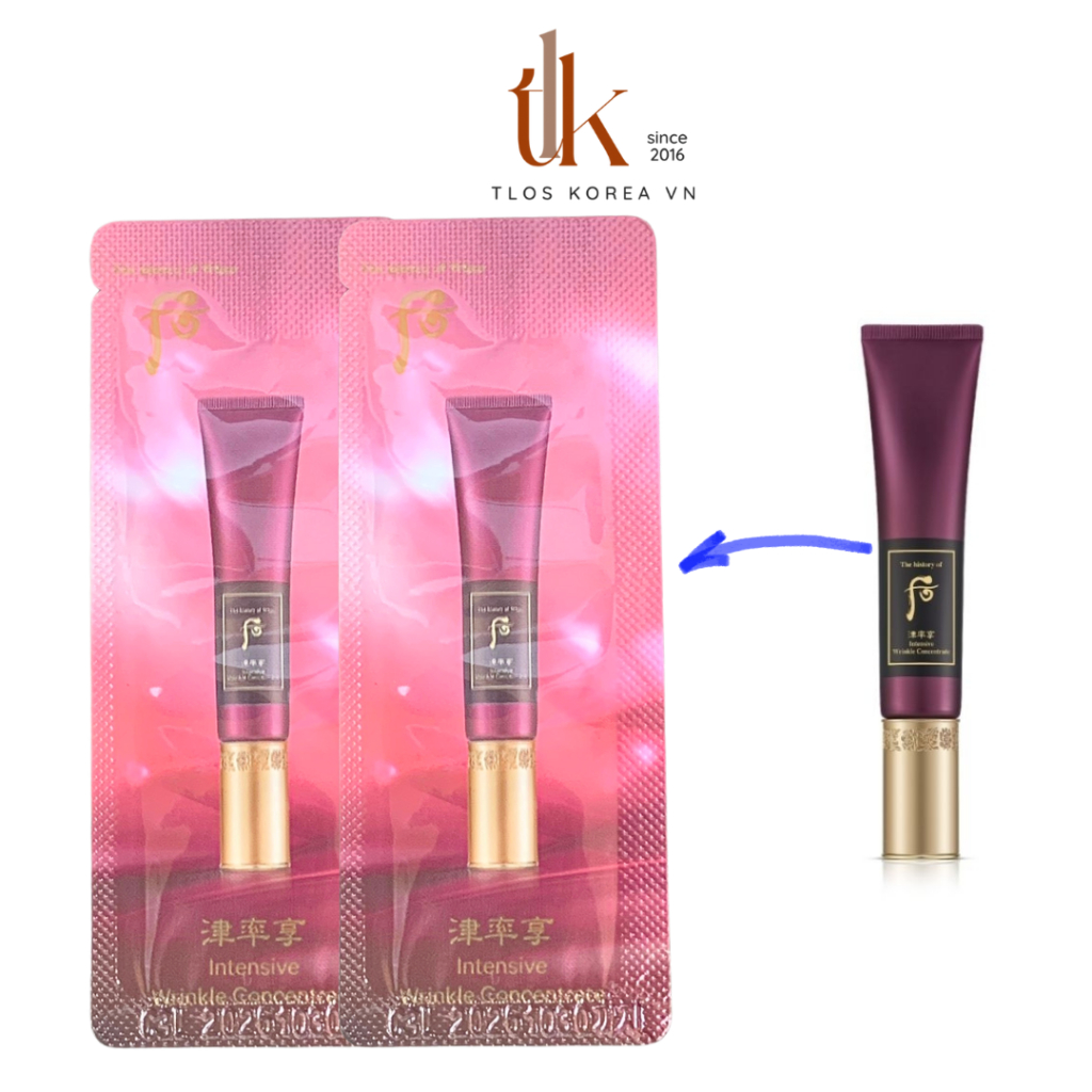 Combo 5/10 Gói Tinh Chất Chống Nhăn Vùng Mắt Khóe Miệng Whoo Intensive Wrinkle Concentrate Gói 1ml | BigBuy360 - bigbuy360.vn