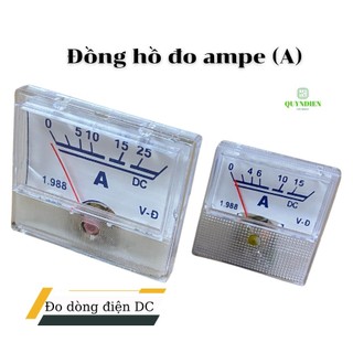Đồng hồ Ampe kế đo dòng điện 1 chiều DC  - linh kiện điện tử QUỲNH DIỄN