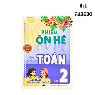 Sách - Phiếu Ôn hè lớp 2 ( Toán + Tiếng Việt ) - MegaBook