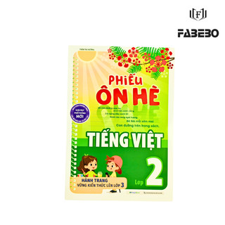 Sách - Phiếu Ôn hè lớp 2 ( Toán + Tiếng Việt ) - MegaBook