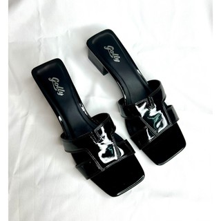 Guốc chữ H đế vuông đen Mã: SC6720