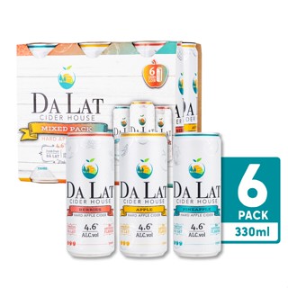 Nước Táo Lên Men 3 Vị Hộp 6 Lon 330ml