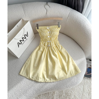 Đầm cúp ngực đính nơ co giãn Anna - Luna