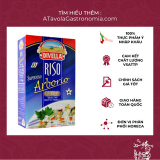 Gạo ý arborio divella gói 1kg chuyên làm risotto