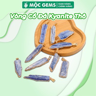 Vòng cổ đá kyanite thô giúp trấn an tinh thần & làm dịu tâm trí