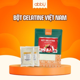 Bột Gelatin gói tách lẻ - bột làm kẹo dẻo, thạch, chè khúc bạch - 1kg - Abby
