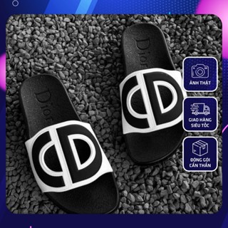 Dép CD, boy phố cho nam và nữ, đúc chữ CD quai ngang  dép cao cấp (BẢO HÀNH LỖI 1 ĐỔI 1) hithot 2024