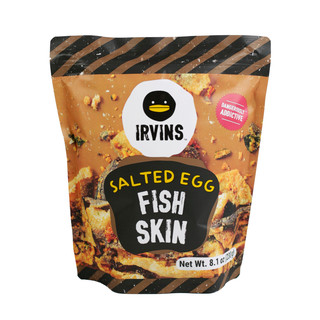 Da cá trứng muối IRVINS 230G - Big Salted Egg Fish Skin 230g